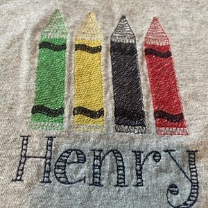 Gray Kids Crayon Shirt